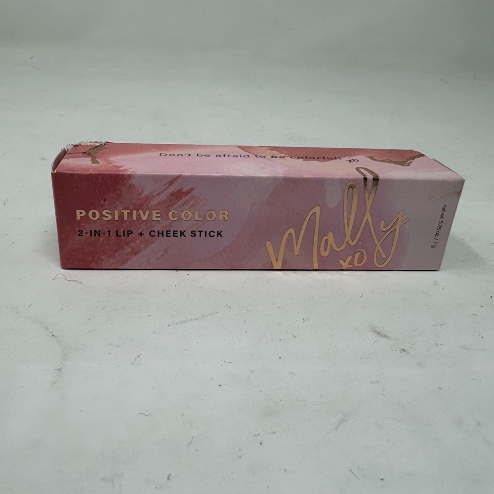 Mally Beauty Positive Color 2-in-1 Lip + Cheek Stick Beautiful Buff 0.25oz NIB